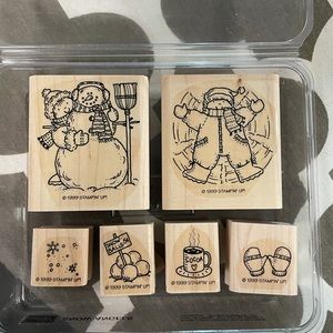Stampin’ Up! Retired set ‘Snow Angels’